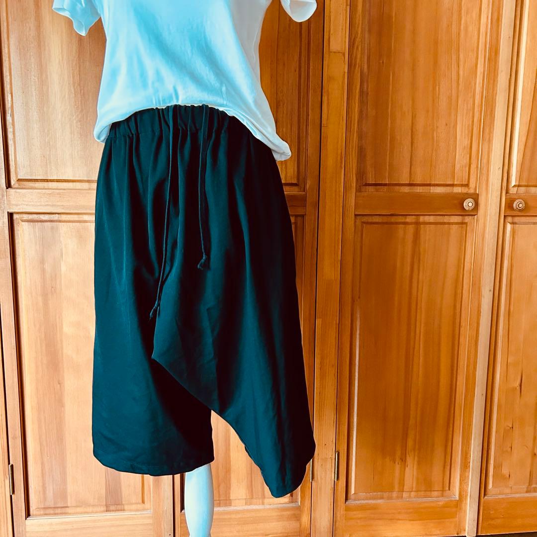 コムデギャルソン・コムデギャルソン サルエルショートパンツ 黒サイズS