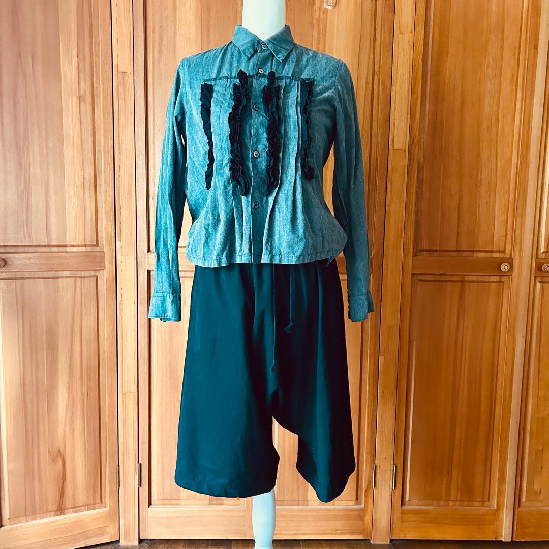 コムデギャルソン・コムデギャルソン サルエルショートパンツ 黒サイズS