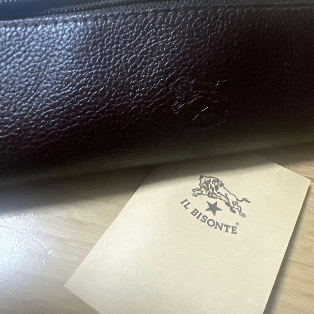 IL BISONTE レザー 筆箱 ダークブラウン IL BISONTE（イルビゾンテ） 文房具 ペンケース（ナロー） 54_1_