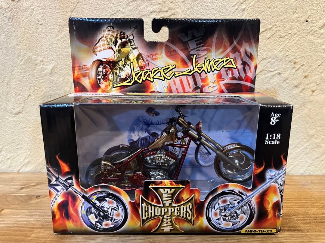 ウエストコーストチョッパーズ 1:18スケールバイクモデル ウエストコーストチョッパーバイクミニカー1/18 グリーン WEST COAST