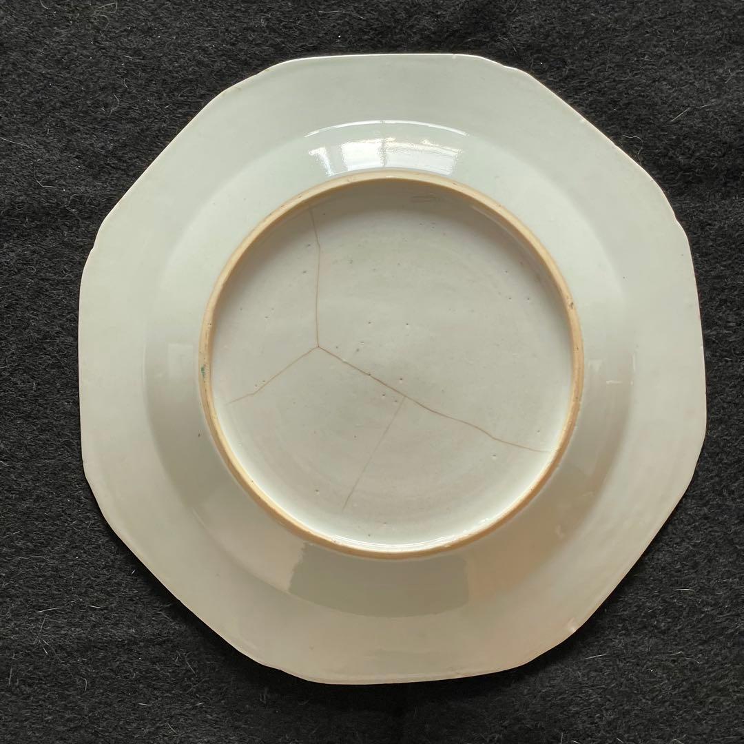 粉彩花柄中皿 清朝 景徳鎮 22cm 中国古玩 - メルカリ