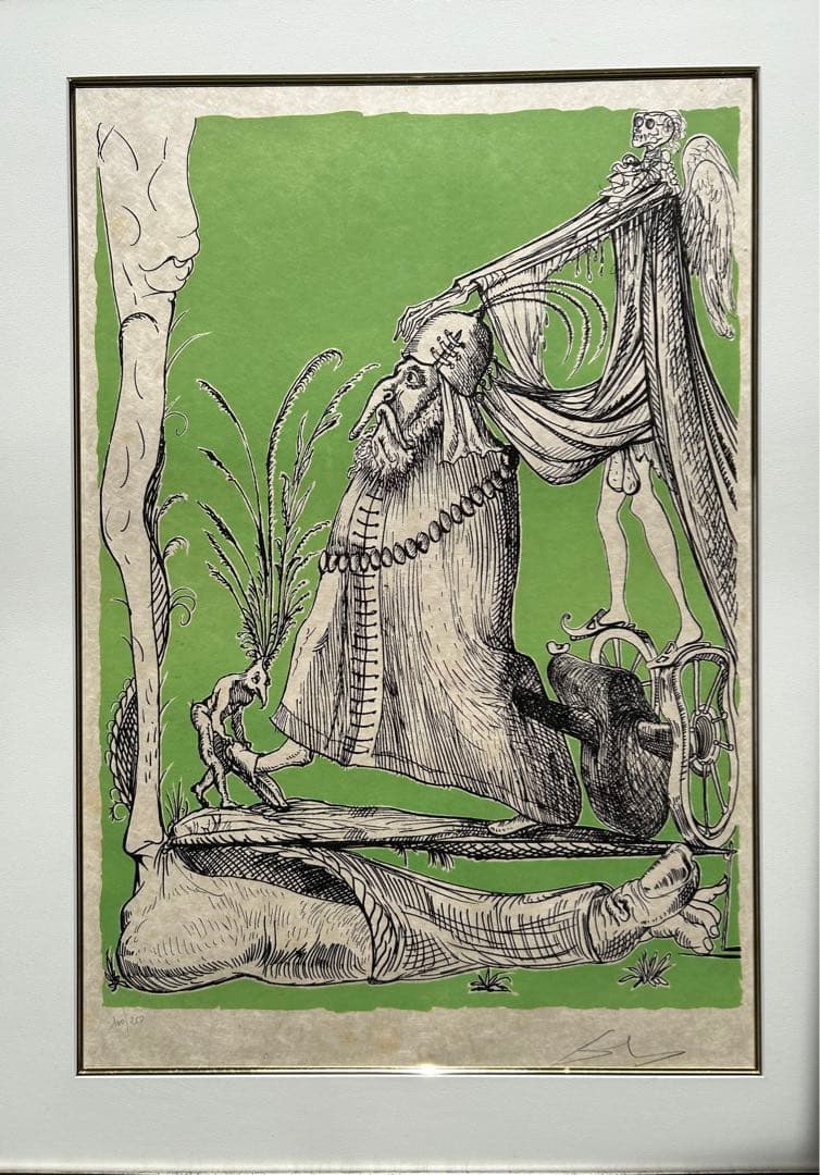 サルバドール・ダリ リトグラフ『パンタグリュエルのおかしな夢』1973