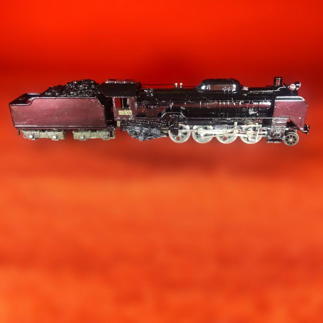 D51，動作確認済み、蒸気機関車、HOゲージ