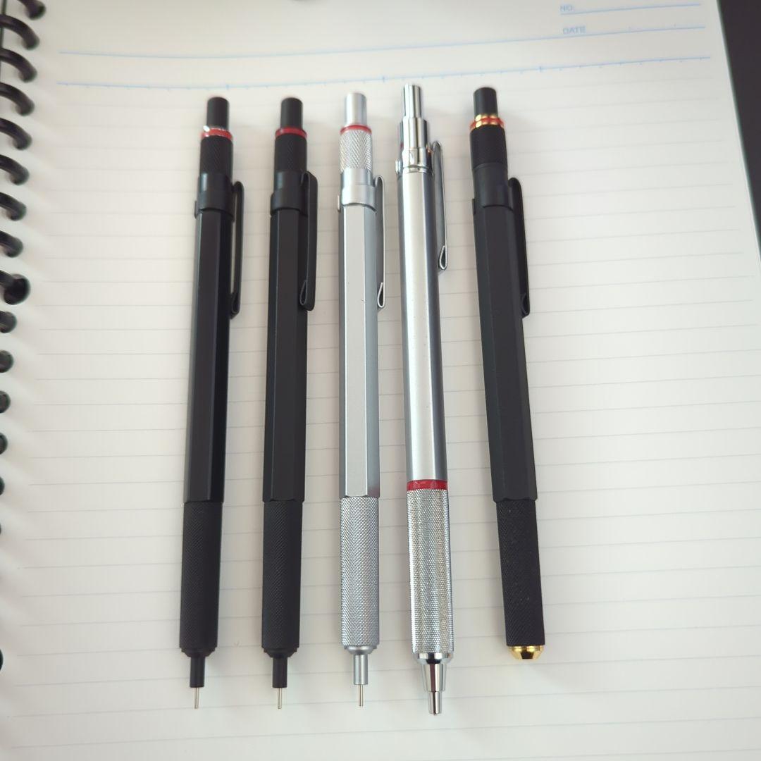 ロットリング 5本 シャープペンシルとケースセット