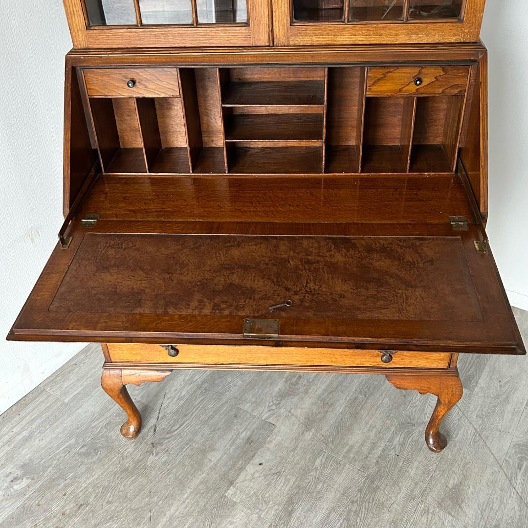 イギリス アンティーク 家具 ビューローブックケース 英国 353A