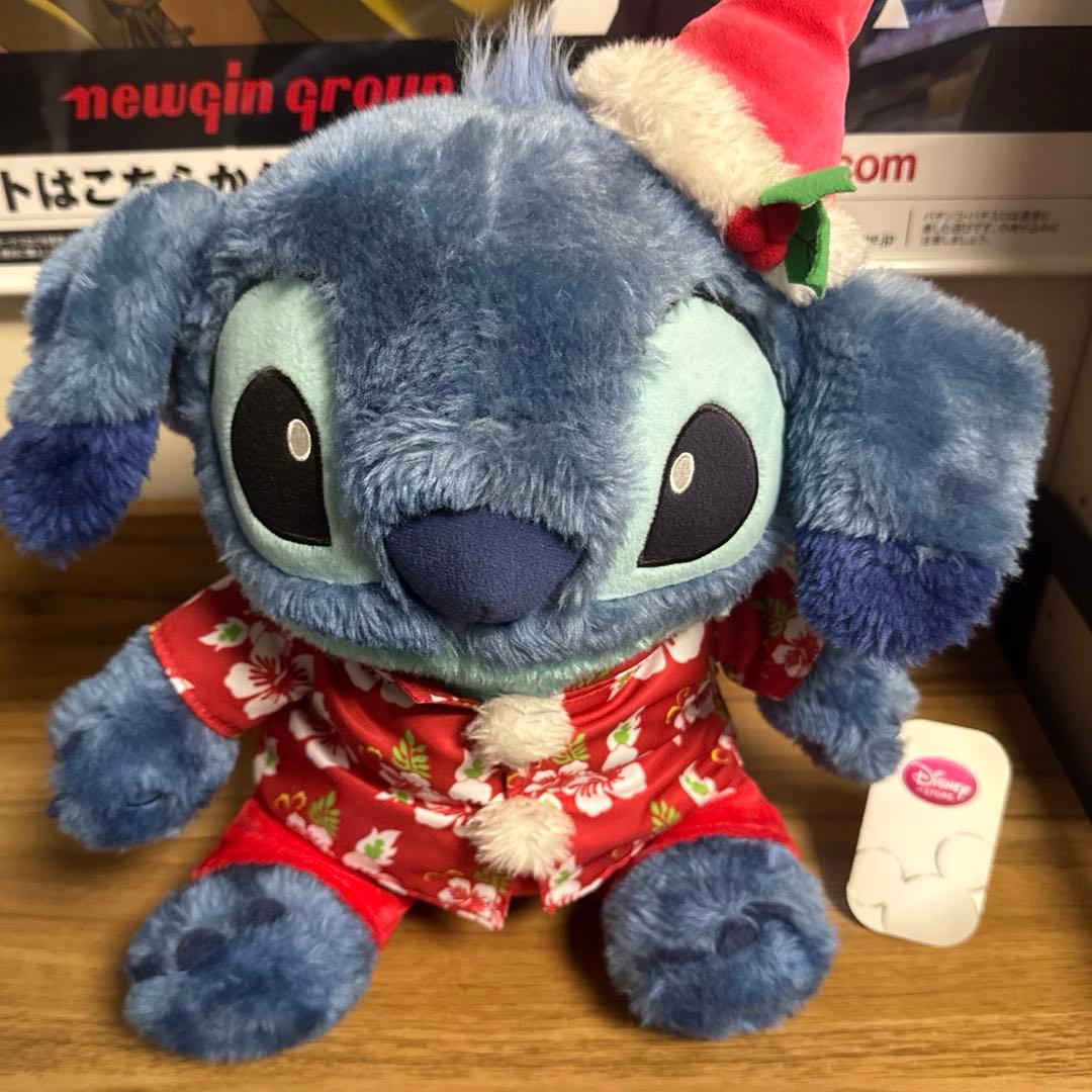 リロ&スティッチ サンタスティッチ ぬいぐるみ タグ付き クリスマス アロハ
