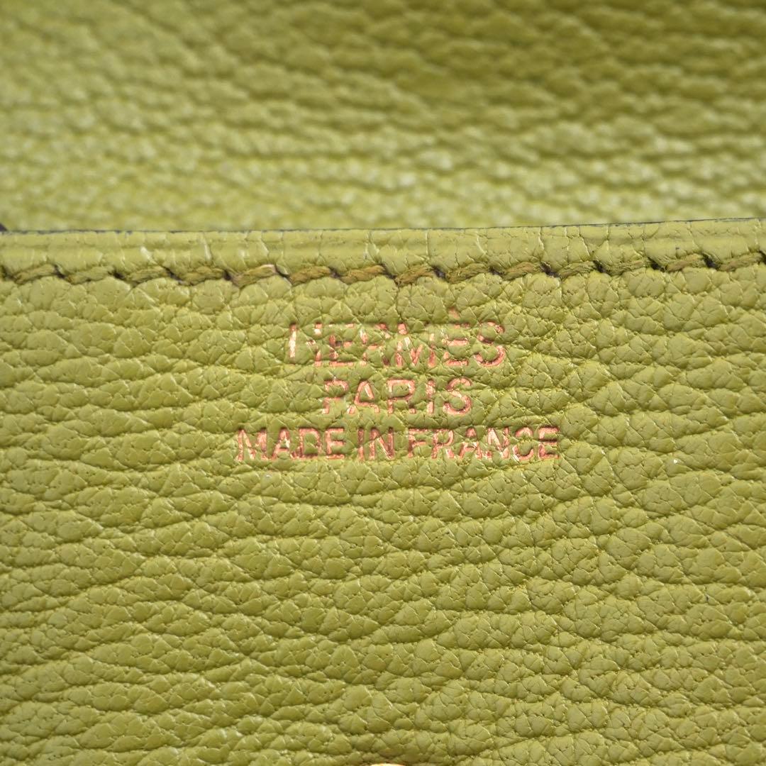 ✨未使用展示品✨　HERMES ケース　小銭入れ　ル・ヴァンキャトル　黄緑