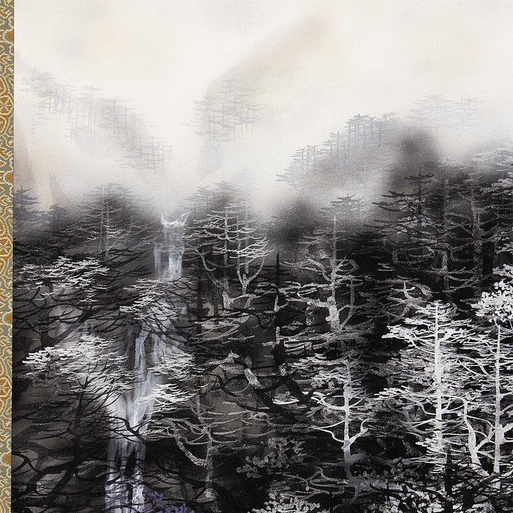 掛軸 横幅 吉村醇三郎「渓」共箱 伊東深水・奥田元宋に師事