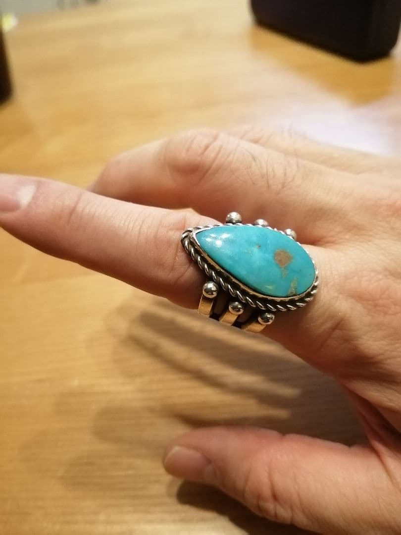 Herman Smith ハーマンスミス キングマンターコイズ リング！ナバホ