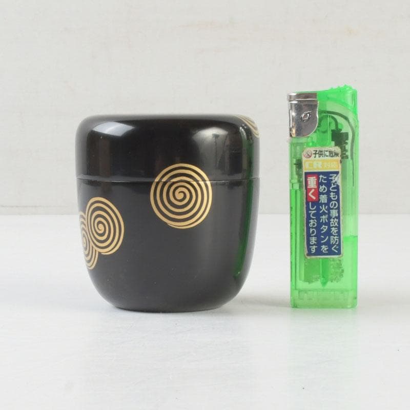 茶道具 坂下仙秀作 淡々斎好写 渦蒔絵 中棗 共箱 V 9834 - メルカリ