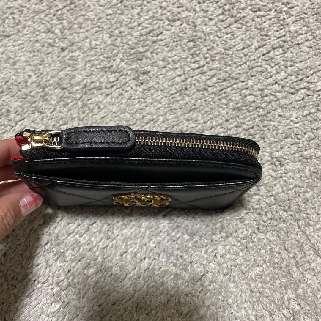 CHANEL ブラック キルティング 財布　小銭　カード　即日発送