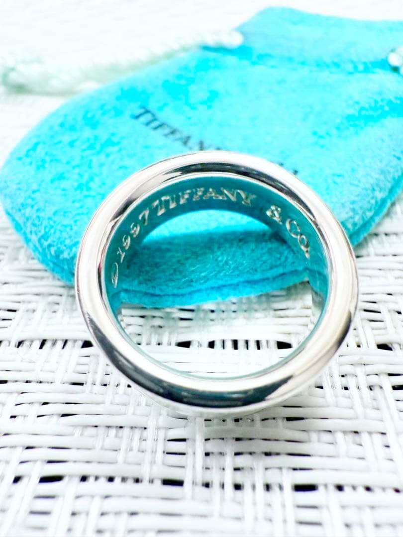 ティファニー　ナローリング　指輪　10号　研磨済み　1837 TIFFANY