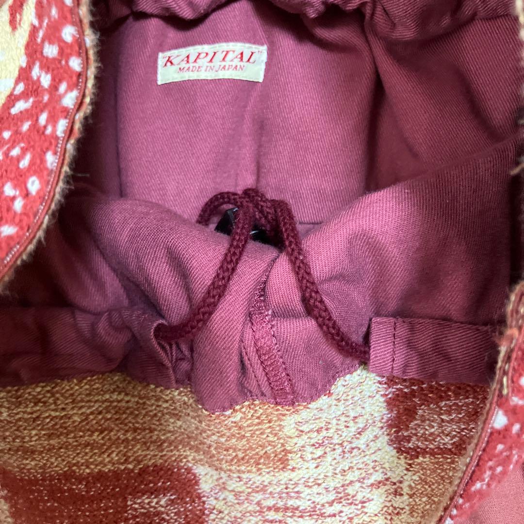 KAPITAL キャピタル ギャッベ オーロラ エプロン パンツ　1