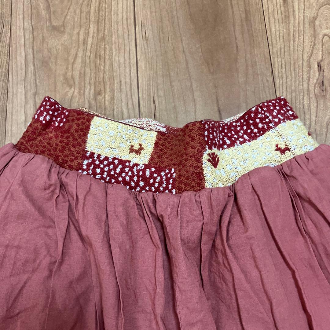 KAPITAL キャピタル ギャッベ オーロラ エプロン パンツ　1