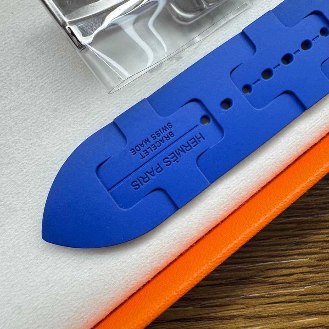 2802 未使用　希少品　Apple Watch エルメス　ブルー　キリム