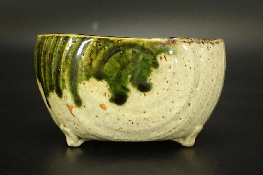 織部焼 瓢箪型器 深皿 大小七客 和食器 向付(メ1594)