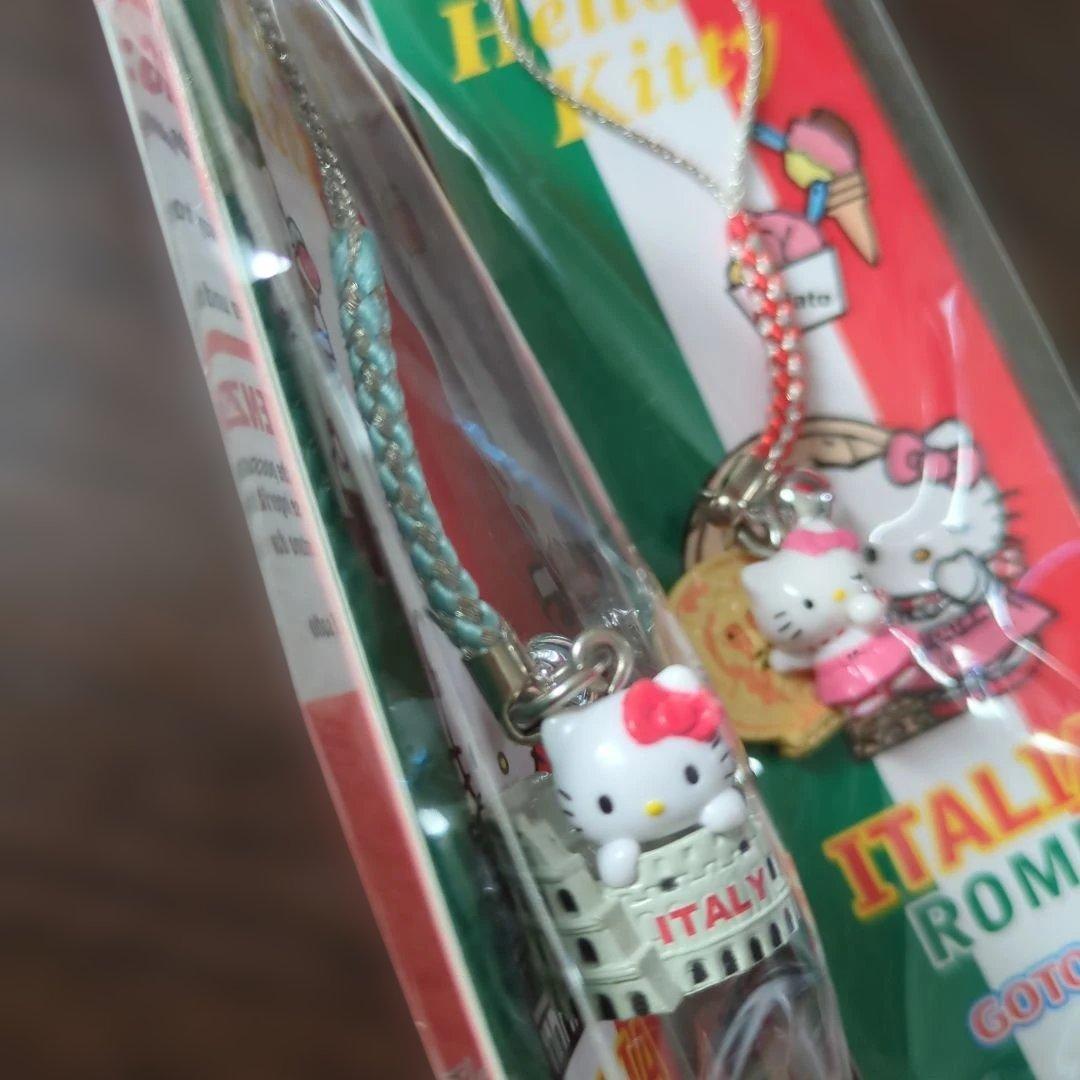 ハローキティ イタリアローマ ストラップ 2個セットご当地　真実の口　コロッセオ
