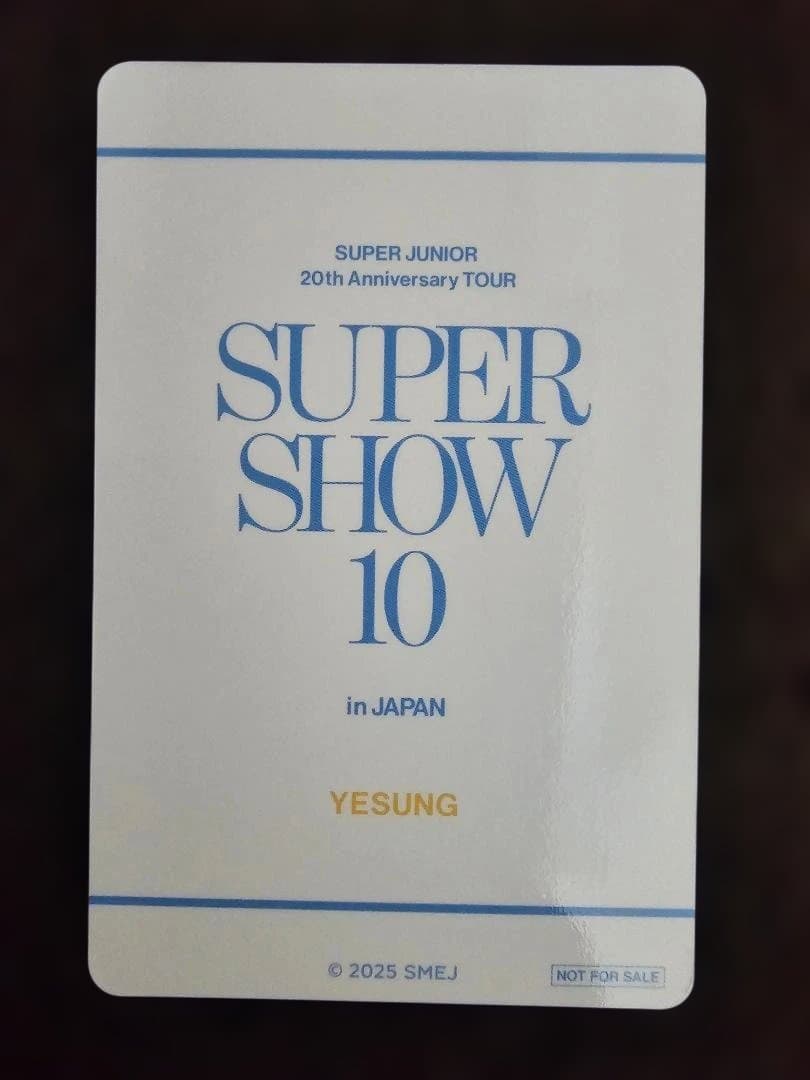Super Junior SS10 日本限定 会場購入特典トレカ(イェソン) - メルカリ