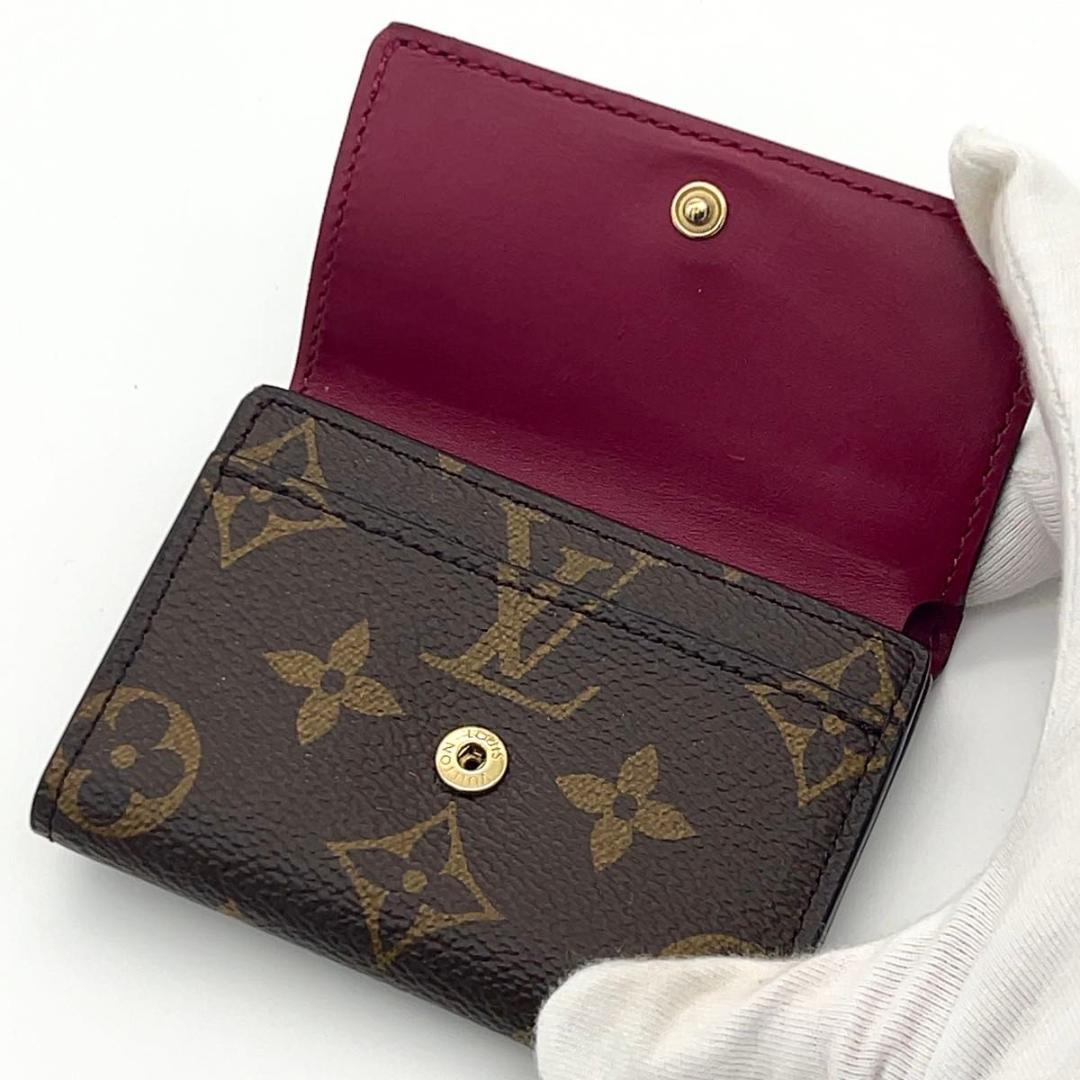 極美品☆LV モノグラム 三つ折り財布 小銭入れ無し コンパクト スリム