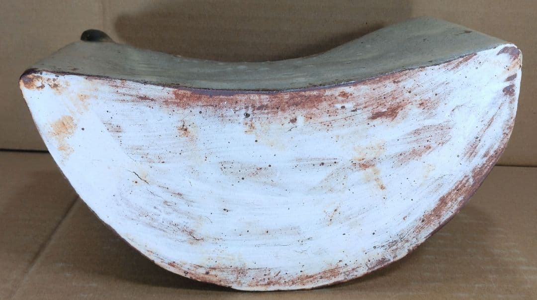 本物保証】金城次郎 魚紋抱瓶 共箱(本人書付）栞 人間国宝 壷屋焼