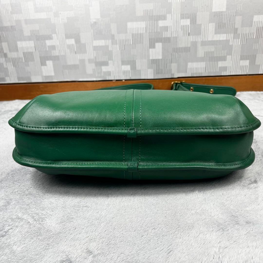 Coach エルゴ33 ショルダーバッグ グラブタンレザー C2264 グリーン