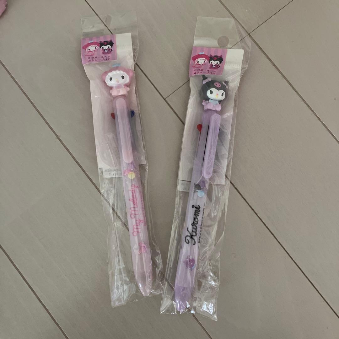 マイメロ　クロミ　ボールペン 楽天市場】マイメロディ&クロミ ボールペン（マイメロディ50周年