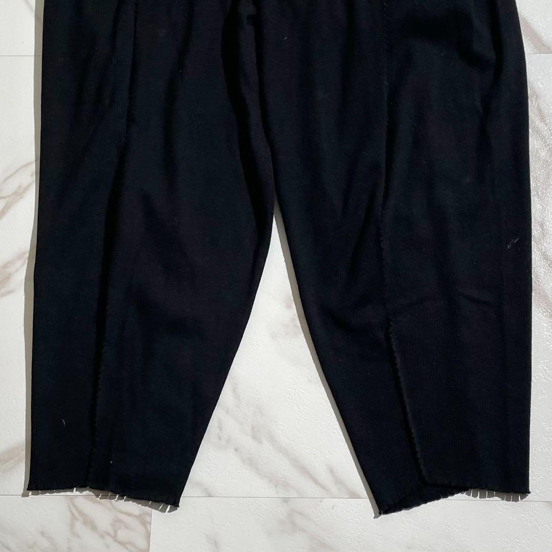 極美品 15AW◎イッセイミヤケ サルエルパンツ ストレッチ素材 ブラック 2