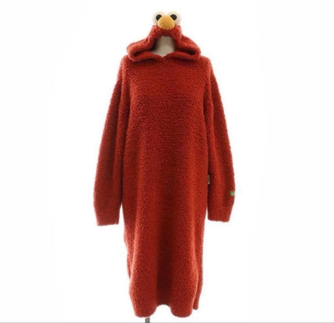 新品タグ付　ジェラートピケ セサミストリートコラボ　エルモワンピース