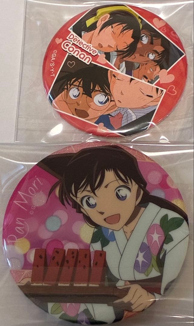 名探偵コナン　毛利 蘭　缶バッジ　計2点セット BOX】名探偵コナン 場面写トレーディングホログラム缶バッジ 毛利蘭