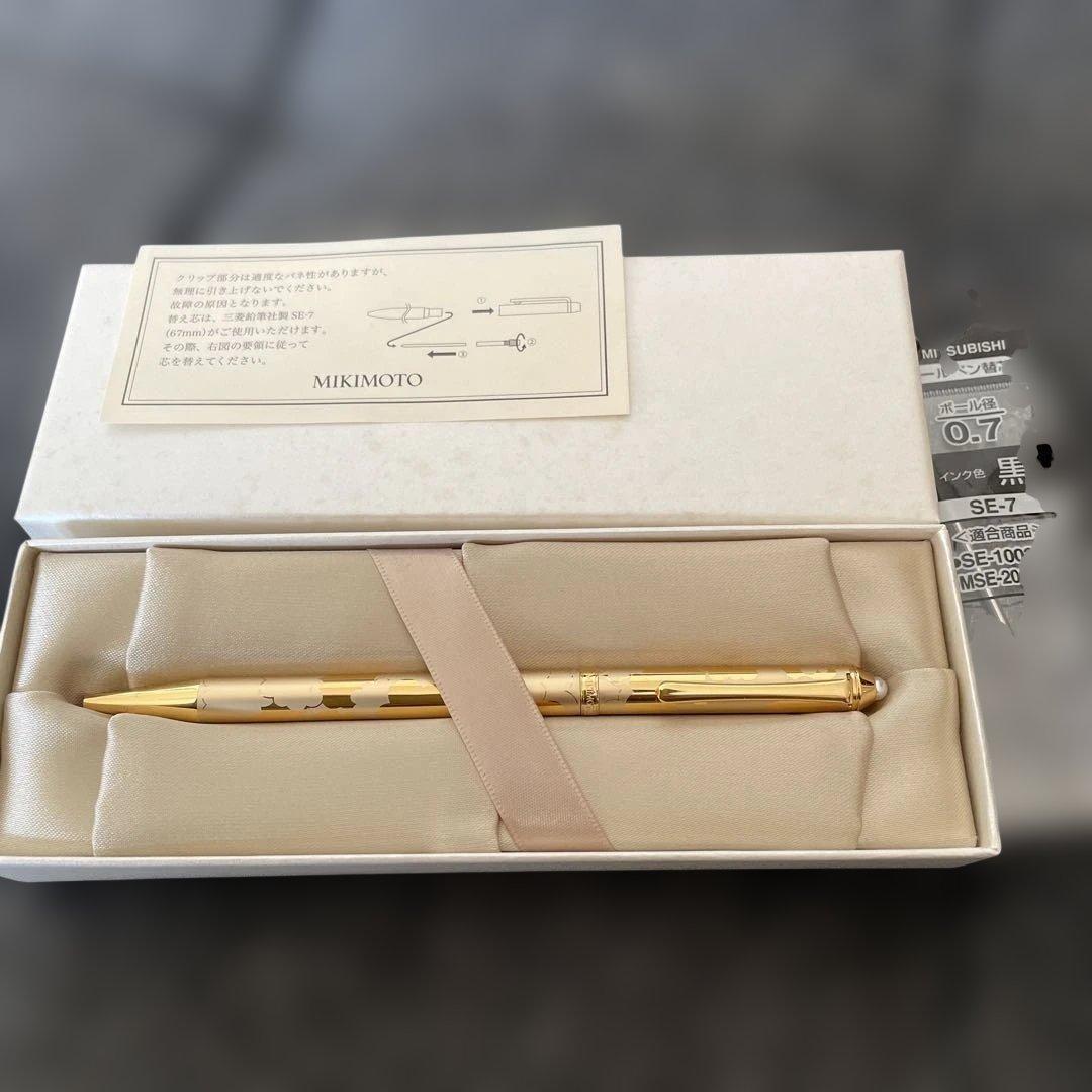 MIKIMOTO ゴールドボールペン 専用ケース付き - メルカリ