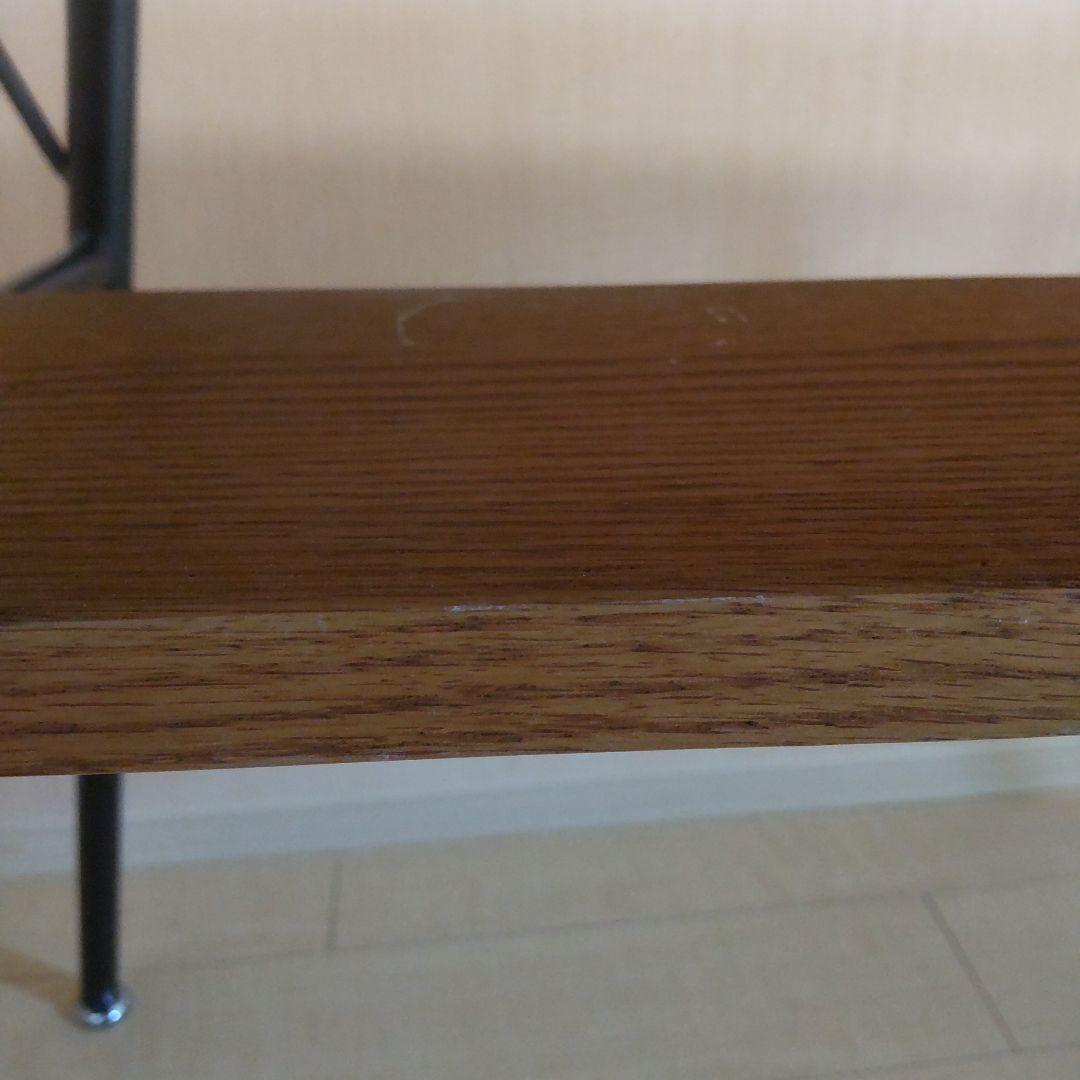 モモナチュラル momonatural ダイニングテーブル 棚あり アイアン脚