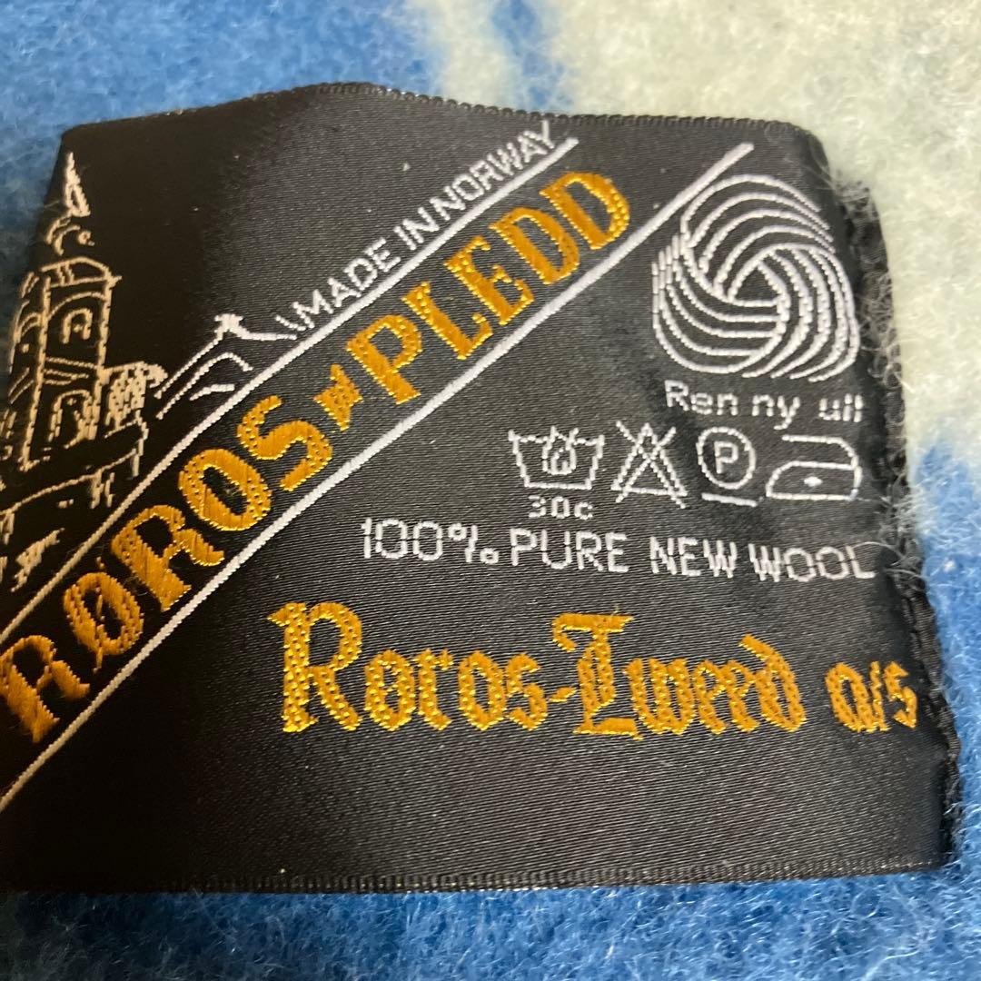 ROROS-TWEEDロロスツィード　ウールブランケットひざ掛け　NORWAY