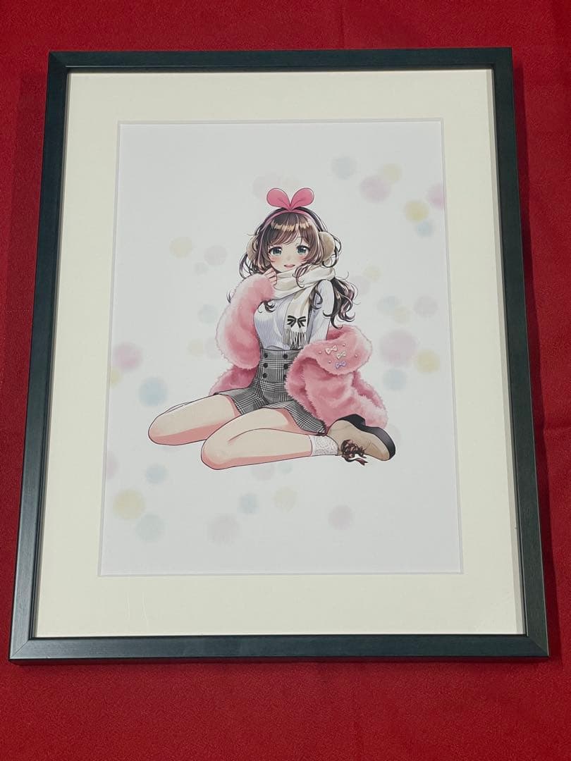 キズナアイ　c95 コミケ　upd8 複製原画 冬服ver.　プリマグラフィ