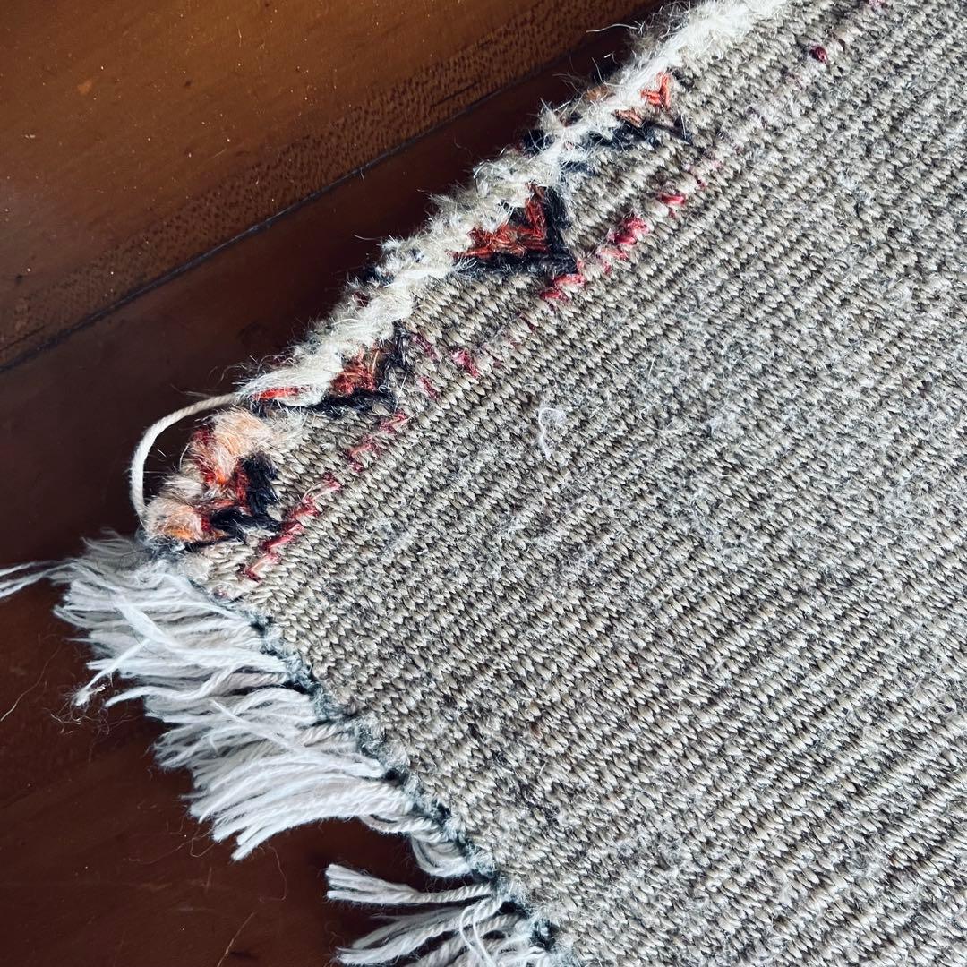 手織りアンティーク絨毯 トライバルラグ ヴィンテージ ギャッベ キリム