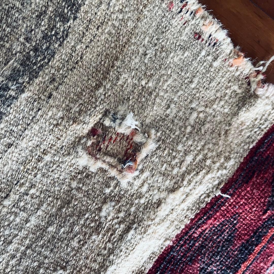 手織りアンティーク絨毯 トライバルラグ ヴィンテージ ギャッベ キリム