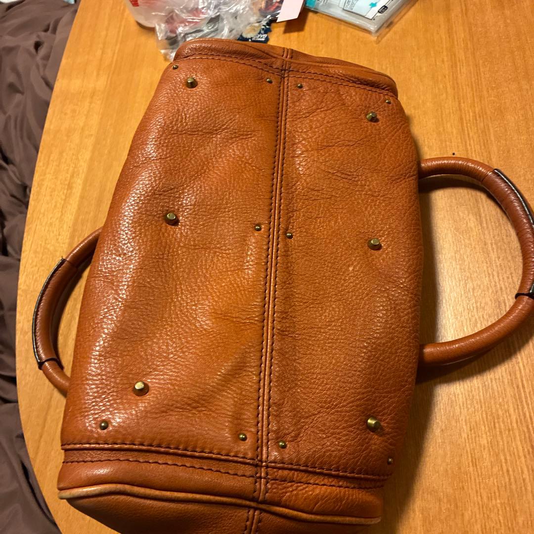 Chloé ブラウンレザー ハンドバッグ