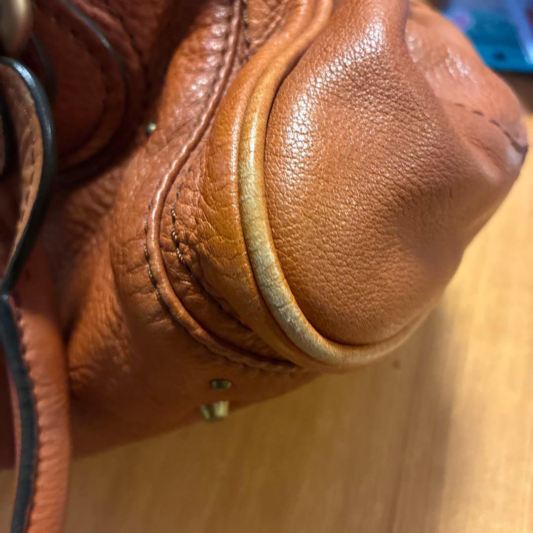 Chloé ブラウンレザー ハンドバッグ