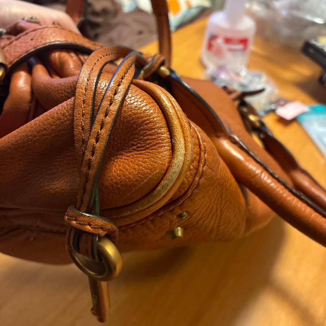 Chloé ブラウンレザー ハンドバッグ