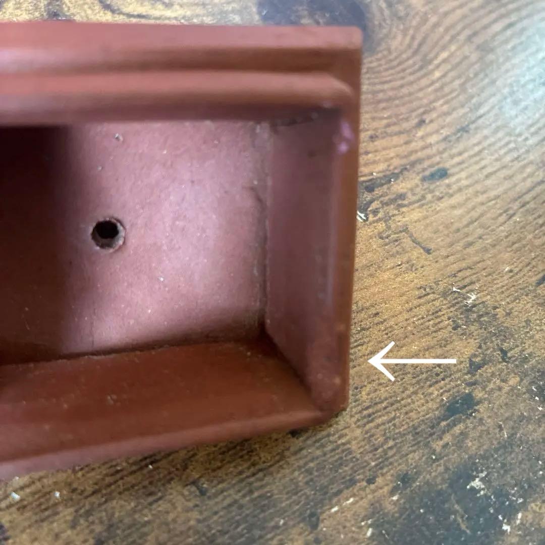 唐物 宜興紫砂 色絵花文 朱泥急須 単孔口 煎茶道具 ヴィンテージ