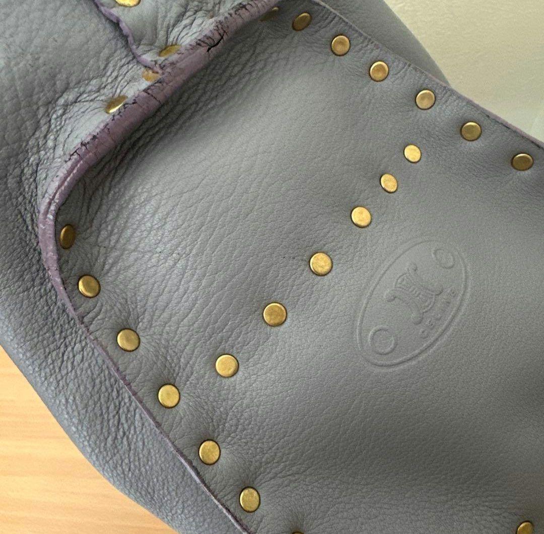 値下交渉可_CELINE セリーヌ ブギーバッグ スタッズ レザー ハンドバッグ