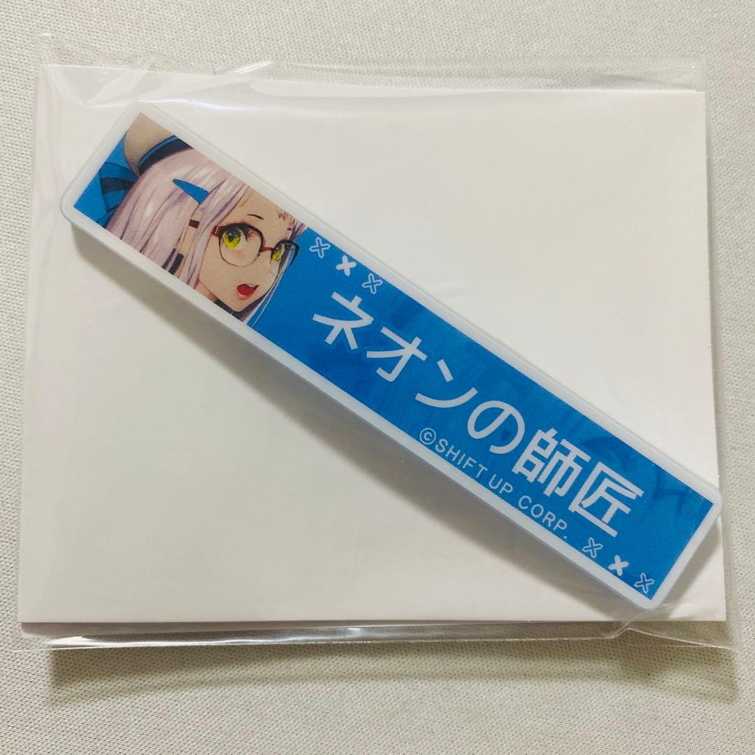 勝利の女神 NIKKE展 称号 アクリルバッジ ネオン - メルカリ