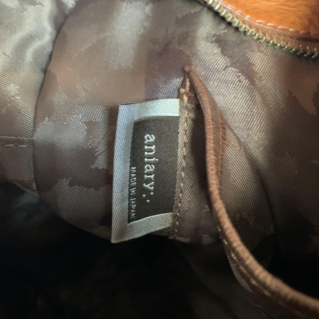 美品＊aniary アニアリ ブリーフバッグ 2way キャメル A4 ビジネス