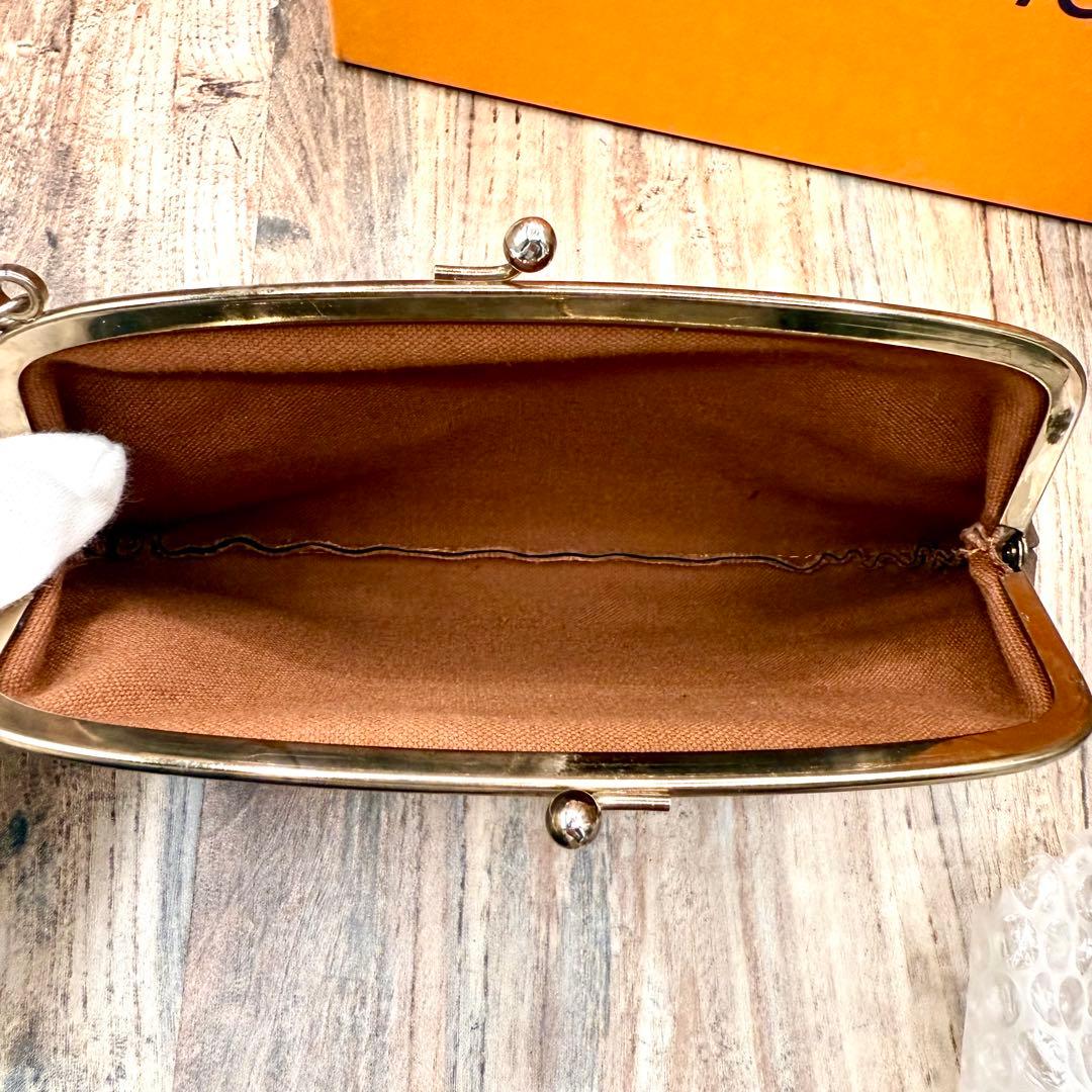 ⛄️極美品⛄️ルイヴィトン　モノグラム　がま口　ポーチ USAバケット付属品#612