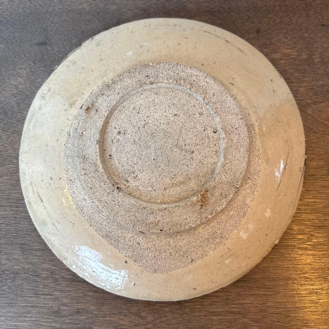 ゆがみが可愛い馬の目皿　古瀬戸　民藝