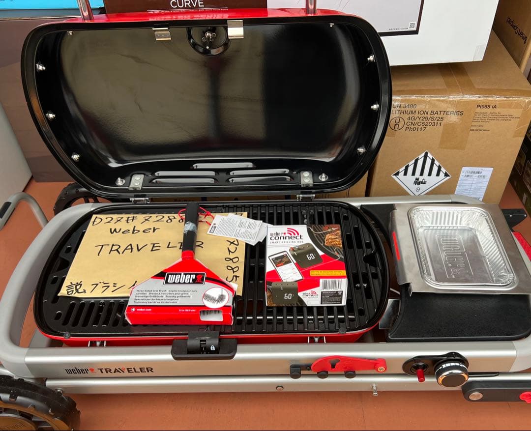 【未使用】Weber Traveler トラベラーガスグリル バーベキューコンロ