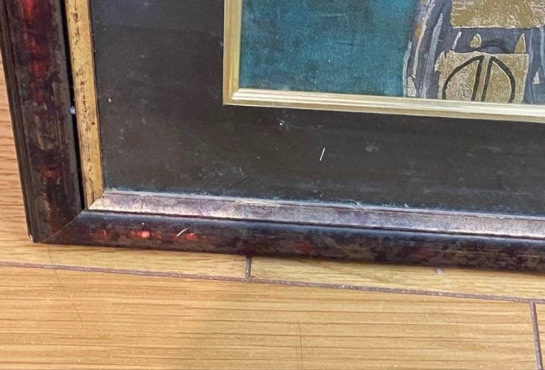 グスタフ・クリムト　バウアーの肖像 レプリカ　難あり