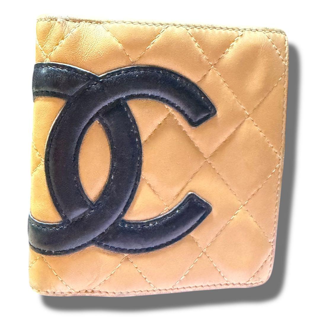CHANEL シャネル 財布 カンボンライン 二つ折 がま口 ココマーク