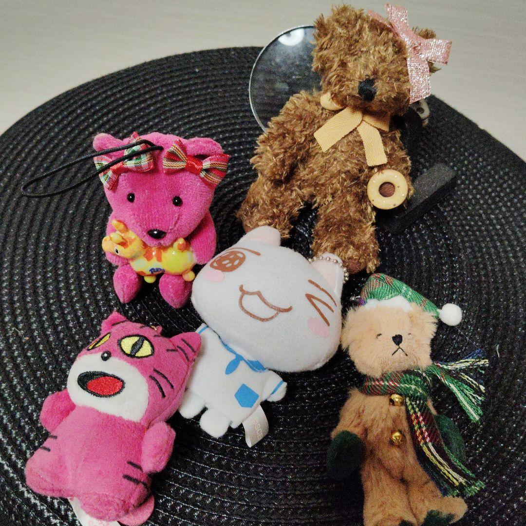 bear set vintage 小型ぬいぐるみ 5体セット