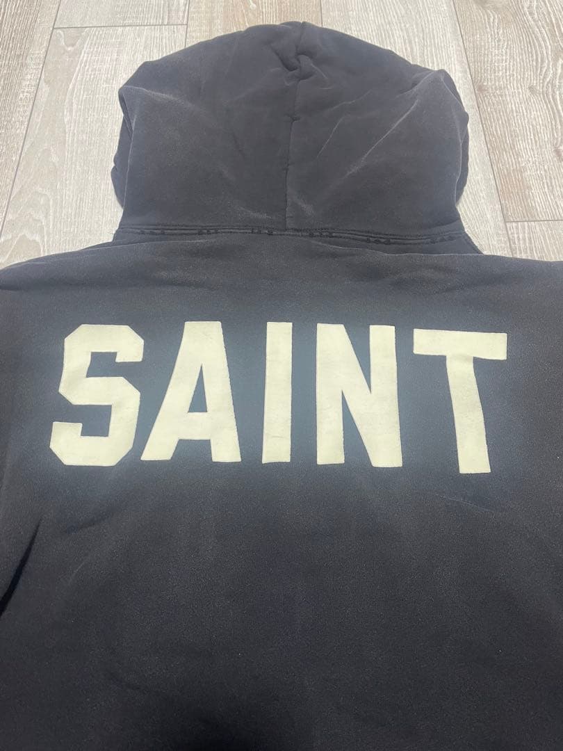 SAINT セントマイケル 25AW ベルベルジン コラボ パーカー 黒 L