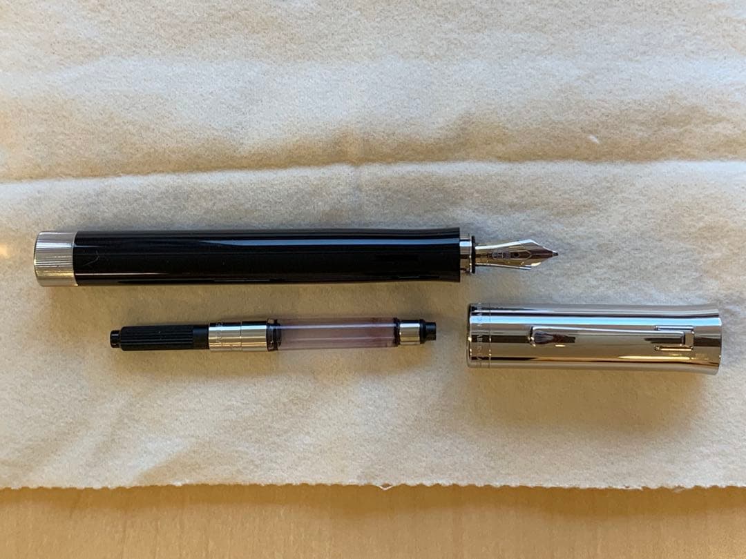 ファバーカステルイントゥイションレジン太軸万年筆18C OB